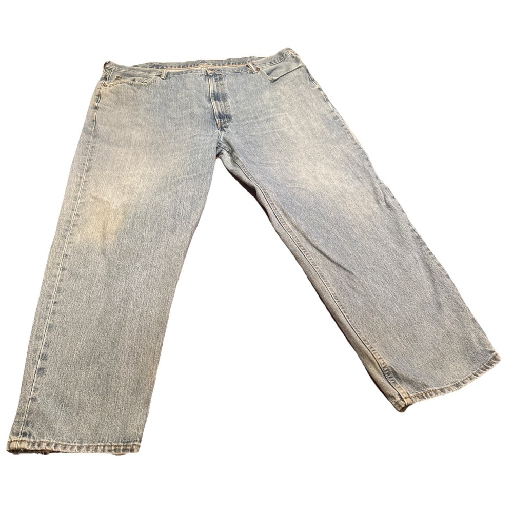 Vintage Levi's 550 Relaxed Fit Jeans‎ W48 L32 Tapered Leg Light Wash USA Style
